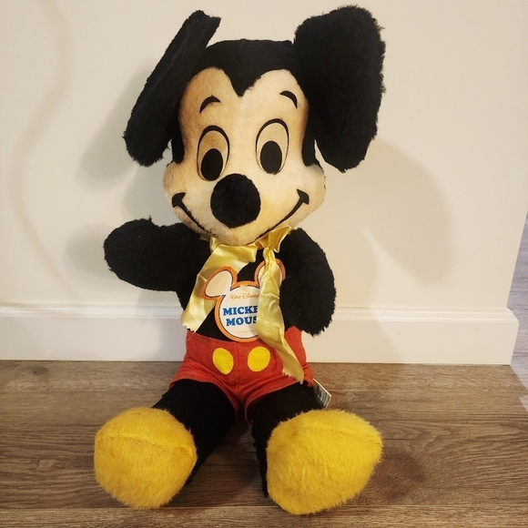 Disney Other - Vintage 70s NWT Deadstock Walt Disney Characters Mickey Mouse Plush Toy 25" Cute